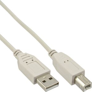 InLine Kabel USB-A USB-B 2.0 M 3 meter beige