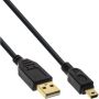 InLine Kabel USB-A USB mini-B 2.0 M 5pin 2 meter zwart - Thumbnail 3