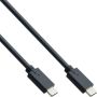 InLine Kabel USB-C 3.2 GEN.2 M M 2 meter zwart - Thumbnail 2