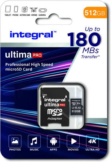 Integral Geheugenkaart microSDXC 512GB - Foto 1