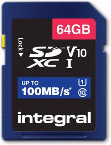 Integral Geheugenkaart SDXC V10 64GB
