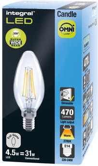 Integral Ledlamp E14 2700K warm wit 4.5W 250lumen