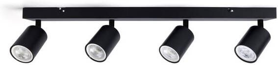 Integral Plafondspot Siena 4 spot IP20 GU10 zwart