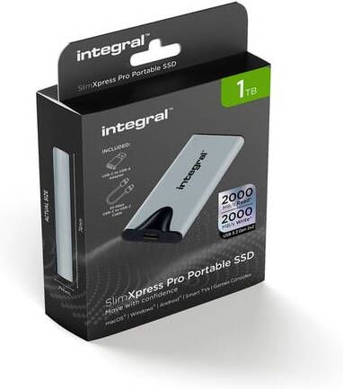 Integral SlimXpress Pro draagbare SSD harde schijf 1 TB