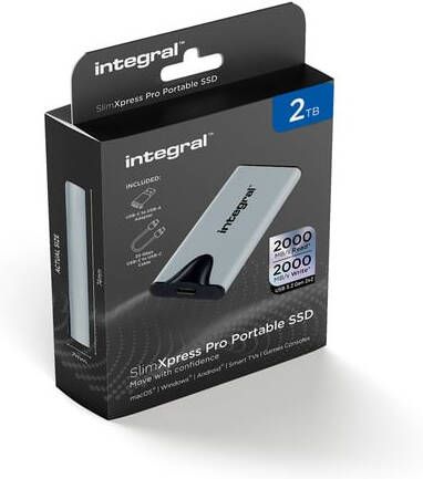 Integral SlimXpress Pro draagbare SSD harde schijf 2 TB