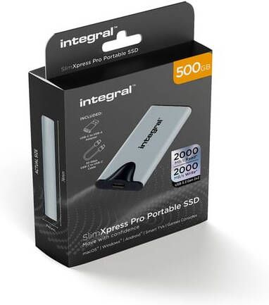 Integral SlimXpress Pro draagbare SSD harde schijf 500 GB