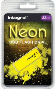 Integral Neon USB 2.0 stick 32 GB geel