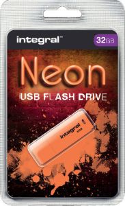 Integral Neon USB 2.0 stick 32 GB oranje