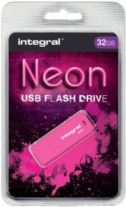 Integral Neon USB 2.0 stick 32 GB roze