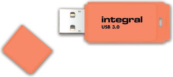 Integral USB-stick 3.0 64GB neon oranje