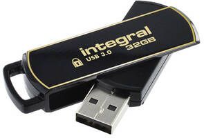 Quantore USB-stick Integral 3.0 Secure 360 32GB zwart