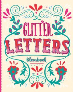 Interstat Kleurboek volwassenen glitter letters