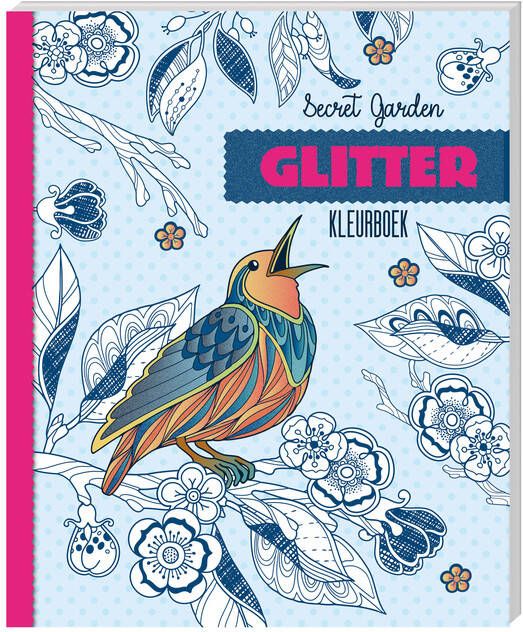 Interstat Kleurboek volwassenen glitter thema secret garden