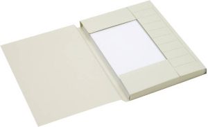 Jalema Dossiermap Secolor A4 3 kleppen 225gr grijs