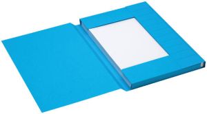 Jalema Dossiermap Secolor folio 3 kleppen 225gr blauw