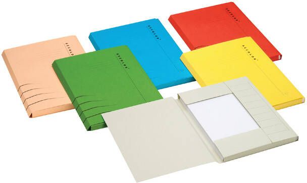 Jalema Dossiermap Secolor folio 3 kleppen 225gr groen