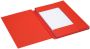 Jalema Dossiermap Secolor folio 3 kleppen 225gr rood - Thumbnail 1