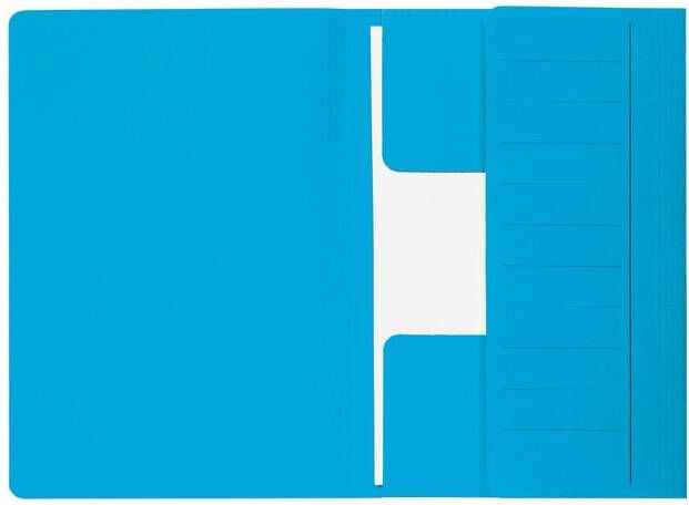 Jalema Dossiermap Secolor Mammoet folio 270gr blauw 3 kleppen
