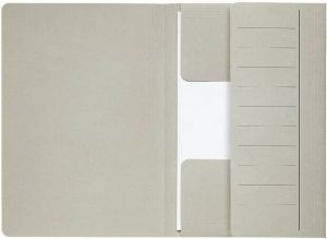 Jalema Dossiermap Secolor Mammoet folio 3 kleppen 270gr grijs