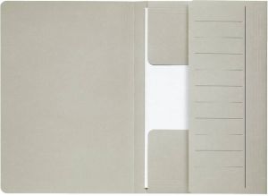 Jalema Dossiermap Secolor Mammoet folio 3 kleppen 270gr grijs