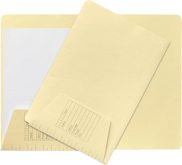 Jalema Dossiermap Djois folio 1 klep 160gr lichtgeel