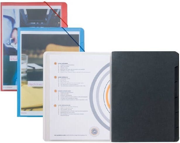 Jalema Sorteermap A4 6 tabbladen 270gr zwart