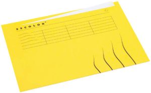 Jalema Secolor dossieromslag voor ft A4(22 5 x 31 cm ) geel met tabrand