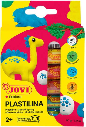 JOVI Boetseerklei Plastalina 15gr standaard kleuren