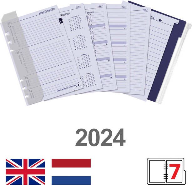 Kalpa Agendavulling 2023 A5 jaardoos 7dagen 2pagina's