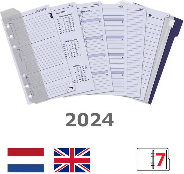 Kalpa Agendavulling 2022 Personal Standaard jaardoos 7dag 2pagina's