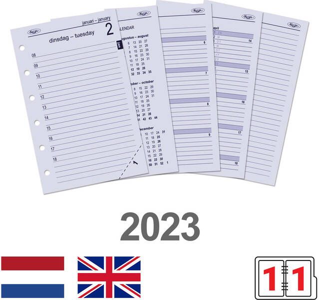 Kalpa Agendavulling 2022 Pocket Junior 1dag 1pagina