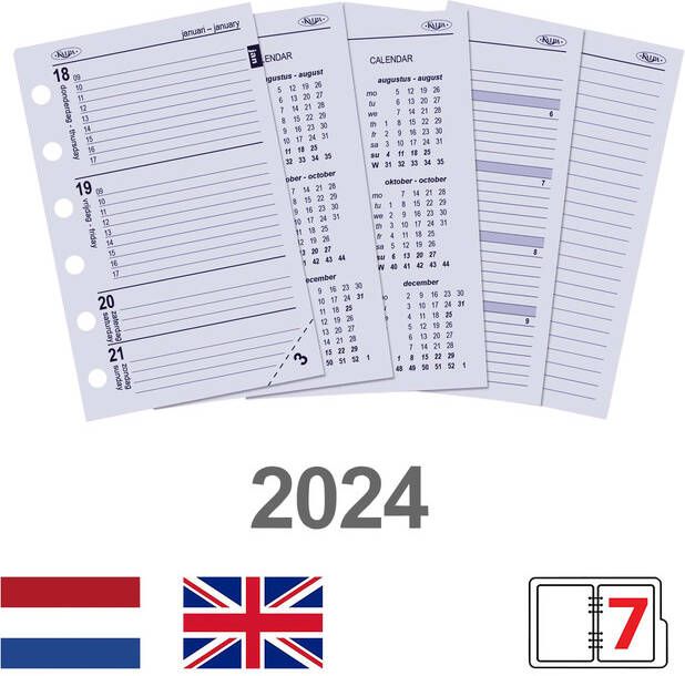 Kalpa Agendavulling 2025 Pocket 7dagen 2pagina's