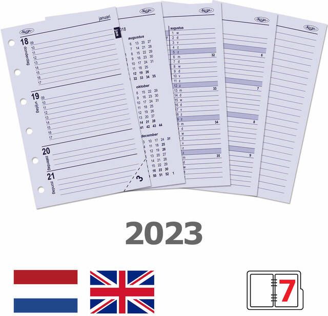 Kalpa Agendavulling 2023 Pocket 7dagen 2pagina's