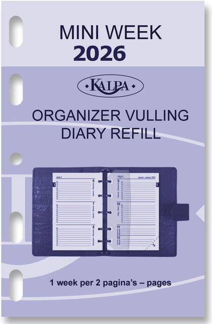 Kalpa Agendavulling 2025 Mini 7dagen 2pagina's