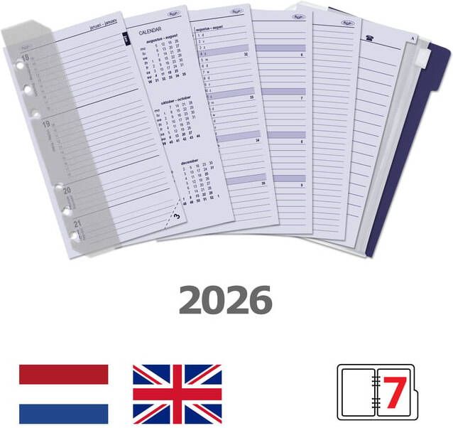 Kalpa Agendavulling 2022 Personal Standaard jaardoos 7dag 2pagina's