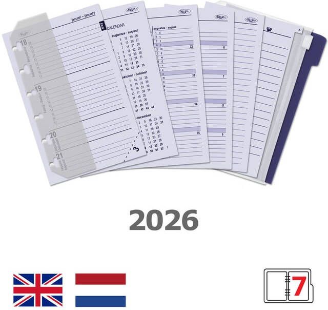 Kalpa Agendavulling 2022 Pocket Junior jaardoos 7dag 2pagina's