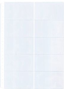 Kangaro Showtas A4 23 gaats PP 0.12mm voor 10 visitekaartjes