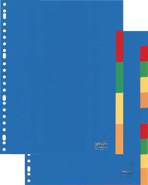 Massamarkt Tabblad Kangaro A4 blanco PP 120mµ assorti 23-gaats 10-delig - Foto 2