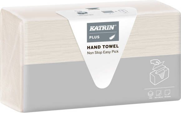 Katrin Handdoek Plus easy pick z-vouw 3laags 20.3x25.5cm 120vel wit