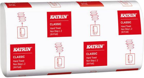 Katrin Handdoek 61594 W-vouw Classic 2laags 20 3x32cm 25x120st
