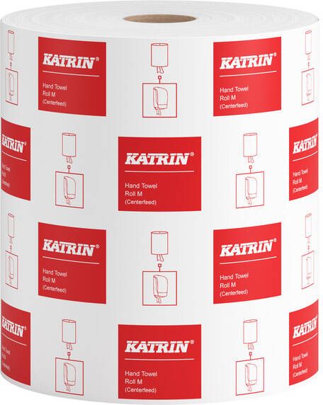 Katrin Handdoekrol centerfeed 1-laags wit medium 300mx205mm