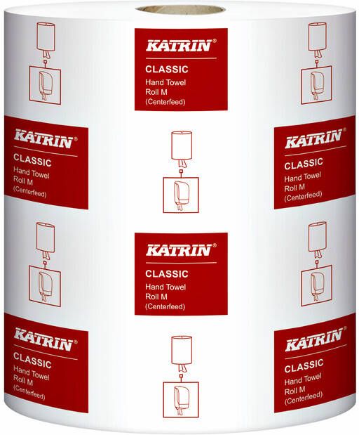 Katrin Handdoekrol centerfeed 1-laags wit medium 300mx205mm