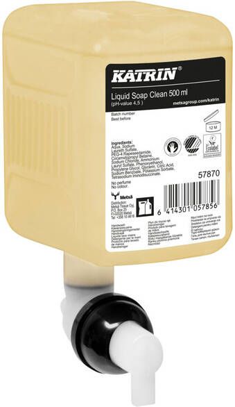 KATRIN vloeibare zeep 57870 Clean flacon van 500 ml
