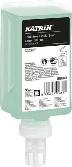 Katrin Handzeep Green vloeibaar touchfree 500ml 86603