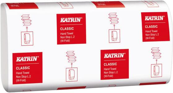 Katrin Handdoek 61594 W-vouw Classic 2laags 20 3x32cm 25x120st - Foto 3