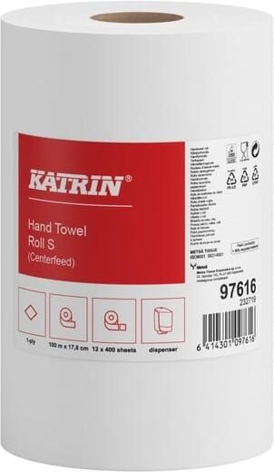 Katrin Poetspapier Plus klein 1-laags 400 vel wit 97616