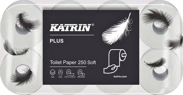 Katrin Toiletpapier Plus 3-laags 250vel 72rollen wit