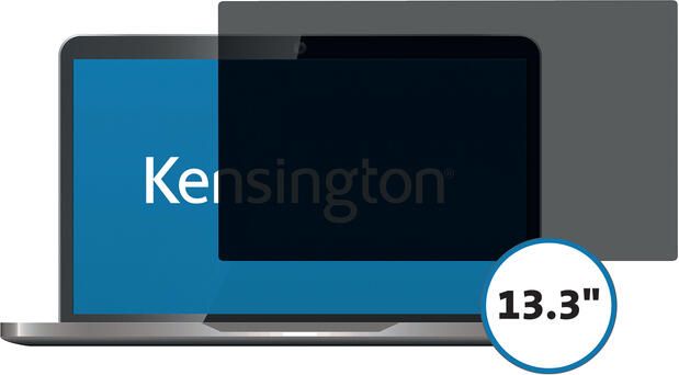 Kensington privacy filter dubbelzijdig verwijderbaar voor laptops van 13 3 inch 16 9 - Foto 1