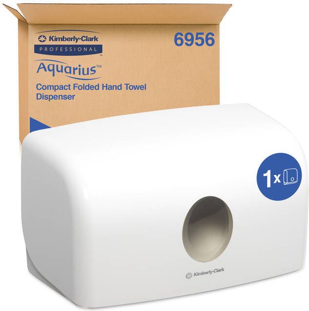 Kimberly Clark Handdoekdispenser Aquarius voor i-vouw mini wit 6956