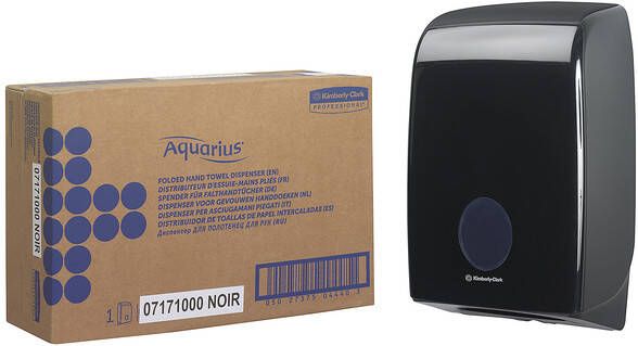 Kimberly Clark Handdoekdispenser Aquarius voor i-vouw zwart 7171